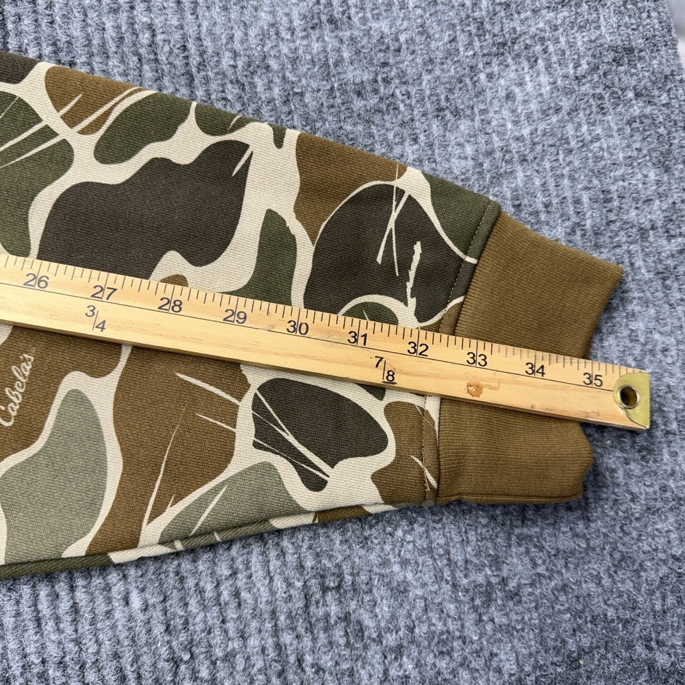 Cabela's Sweatshirt Mens 3XL Multicolor Camo Fleece Crewneck Pullover Hunting - Picture 10 of 10
